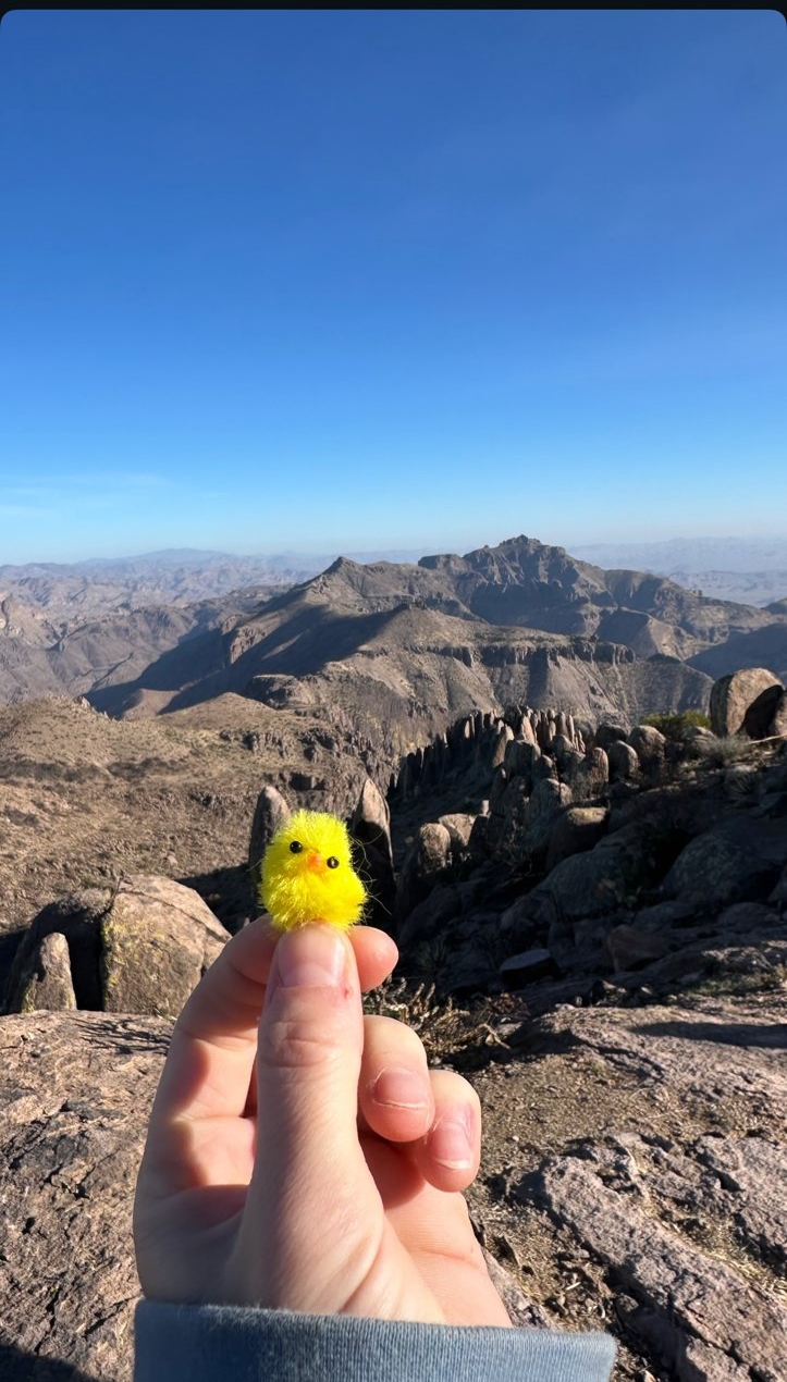 Helen on a mountain